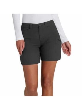 Athleta Black Trekki Bermuda Hiking Shorts Womens 14 Stretch Outdoor Utility